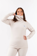 Base Layer  Icecold Rib Top - Faded Cloud