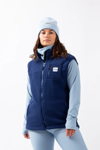 Lumberjackie Sherpa Vest - Navy | L