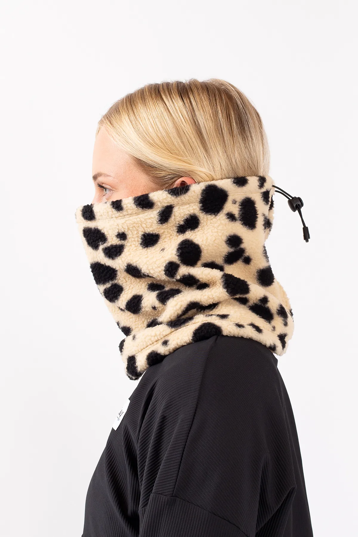 Adjustable Sherpa Neckwarmer - Cheetah