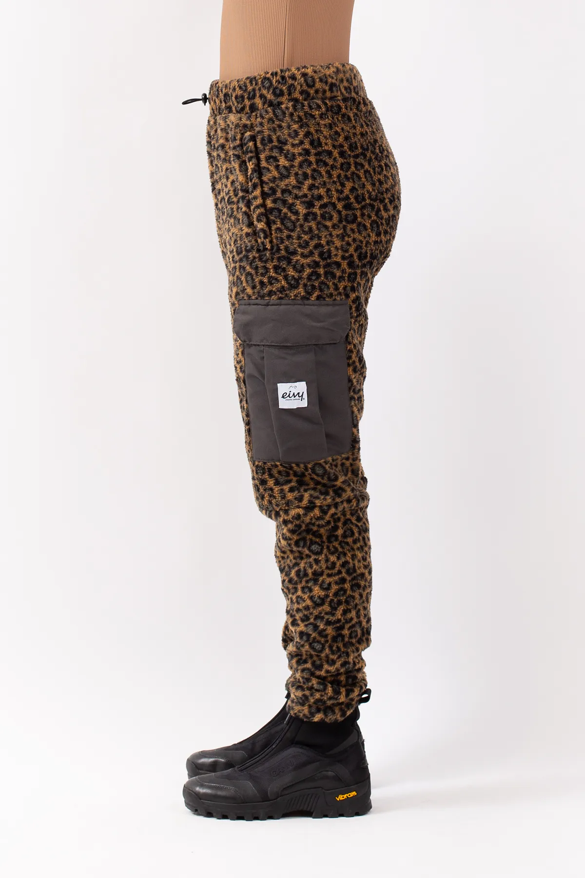 Cargo Sherpa Pants - Leopard | XXL