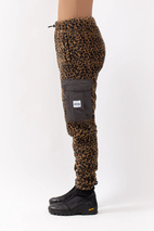 Cargo Sherpa Pants - Leopard | XS