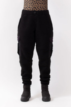 Cargo Sherpa Pants - Black | XS