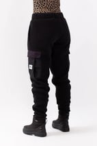 Cargo Sherpa Pants - Black | M