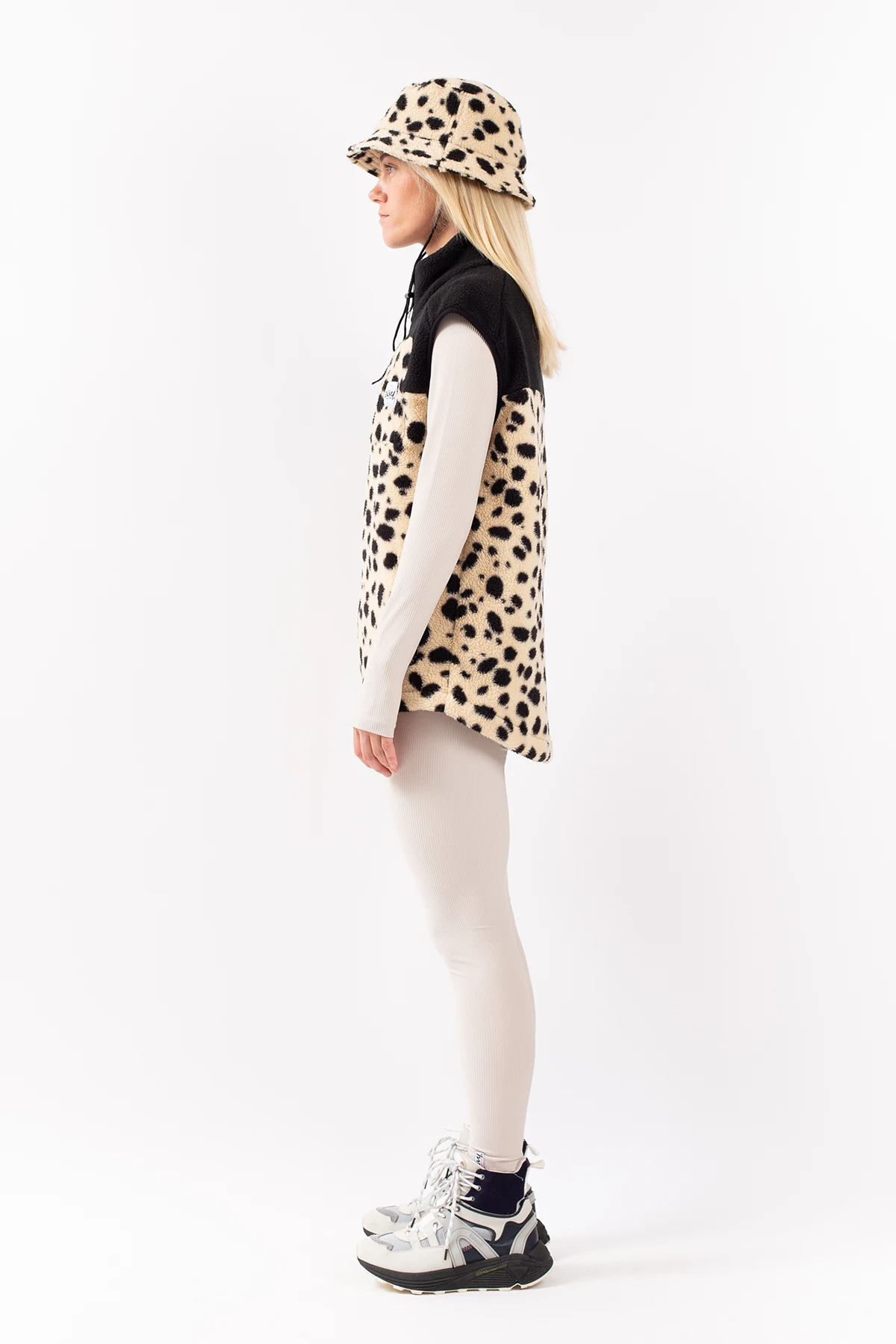 Lumberjackie Sherpa Vest - Cheetah | XS