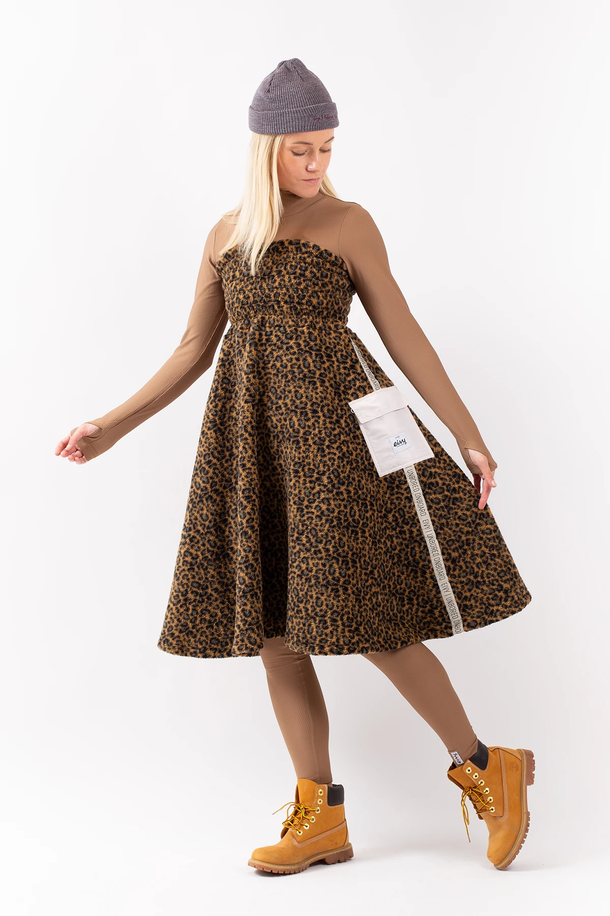 Valley Sherpa Skirt - Leopard