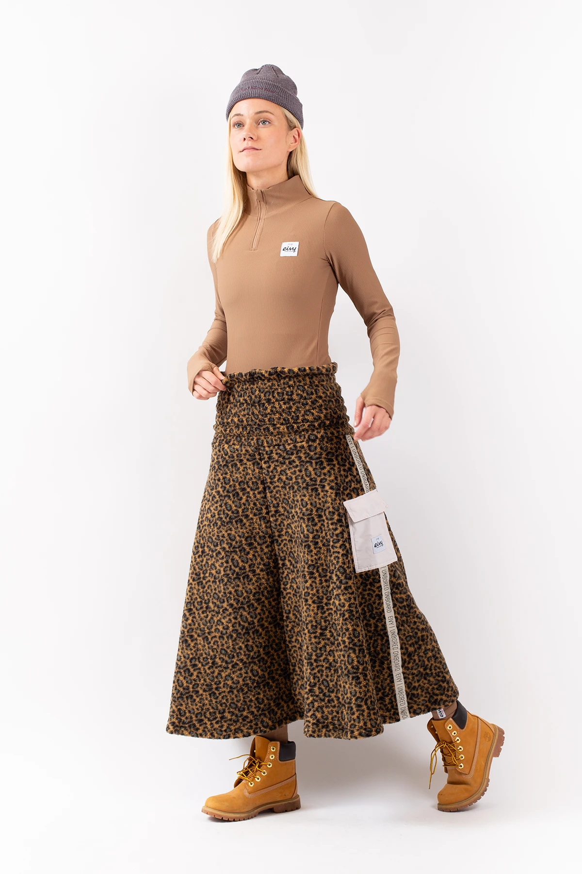 Valley Sherpa Skirt - Leopard