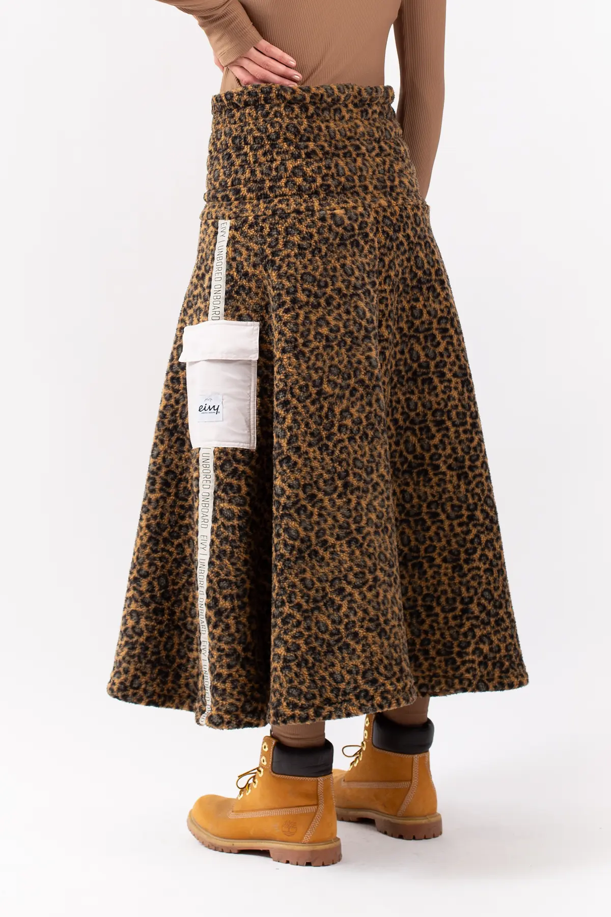 Valley Sherpa Skirt - Leopard