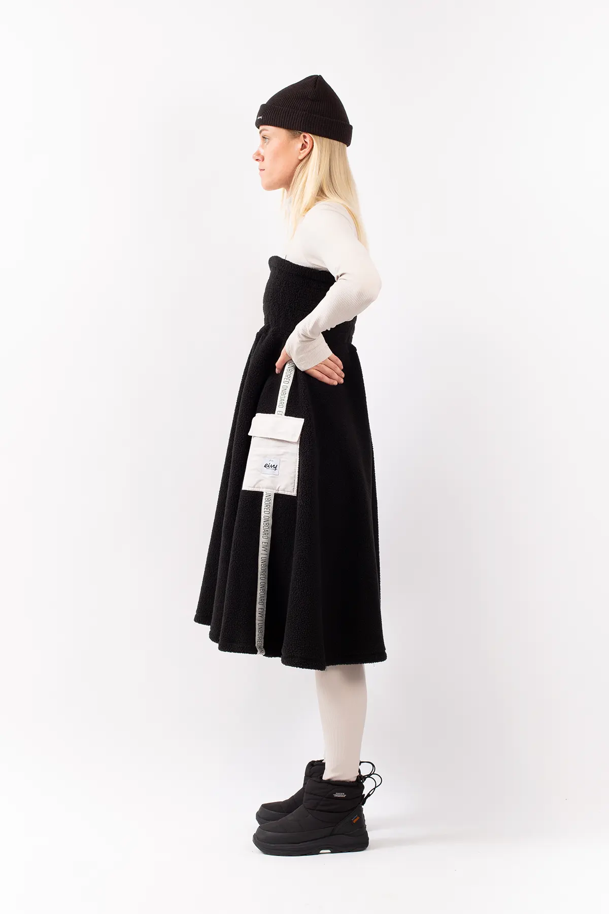 Valley Sherpa Skirt - Black | XXS