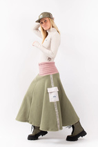 Valley Sherpa Skirt - Faded Blocks | S