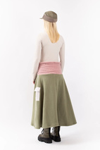 Valley Sherpa Skirt - Faded Blocks | S