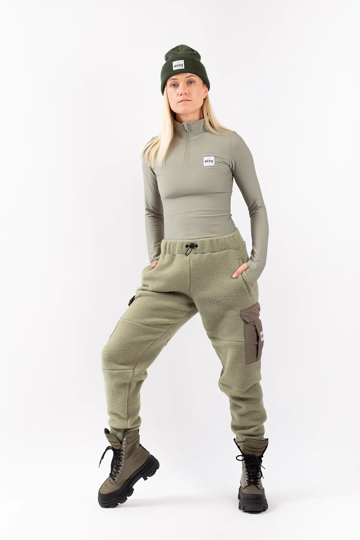 Cargo Sherpa Pants - Faded Oak | XXS