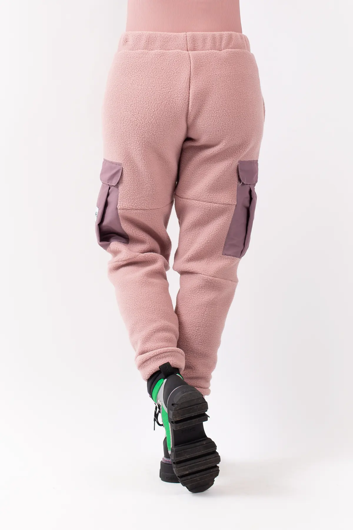 Cargo Sherpa Pants - Faded Woodrose | XS