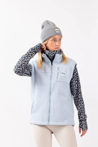 Lumberjackie Sherpa Vest - Faded Fog | XS