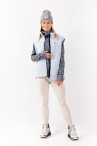 Lumberjackie Sherpa Vest - Faded Fog | XXS