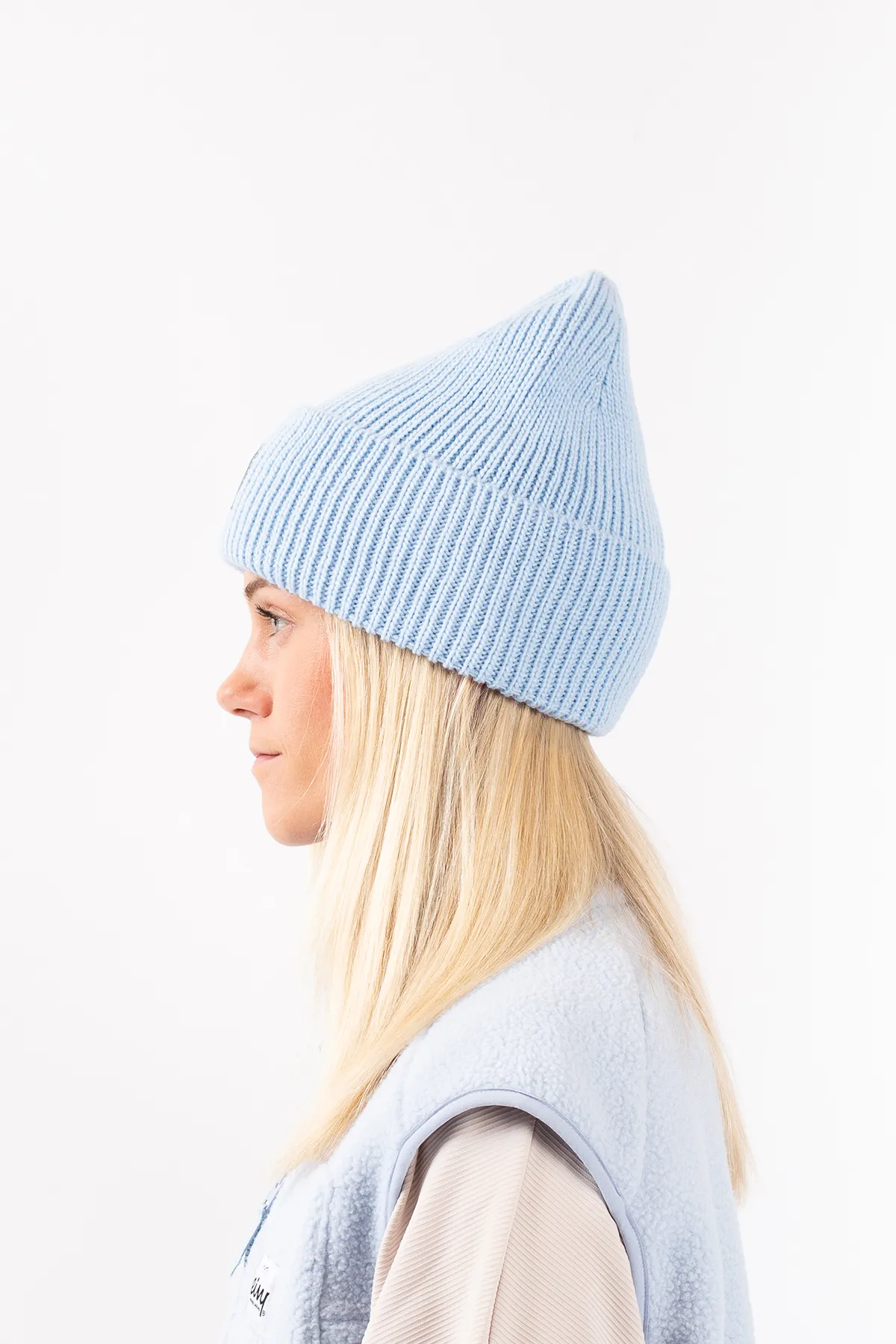 Easter Rib Wool Beanie - Faded Fog