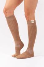 Rib Wool Socks - Faded Coffee | 39-41