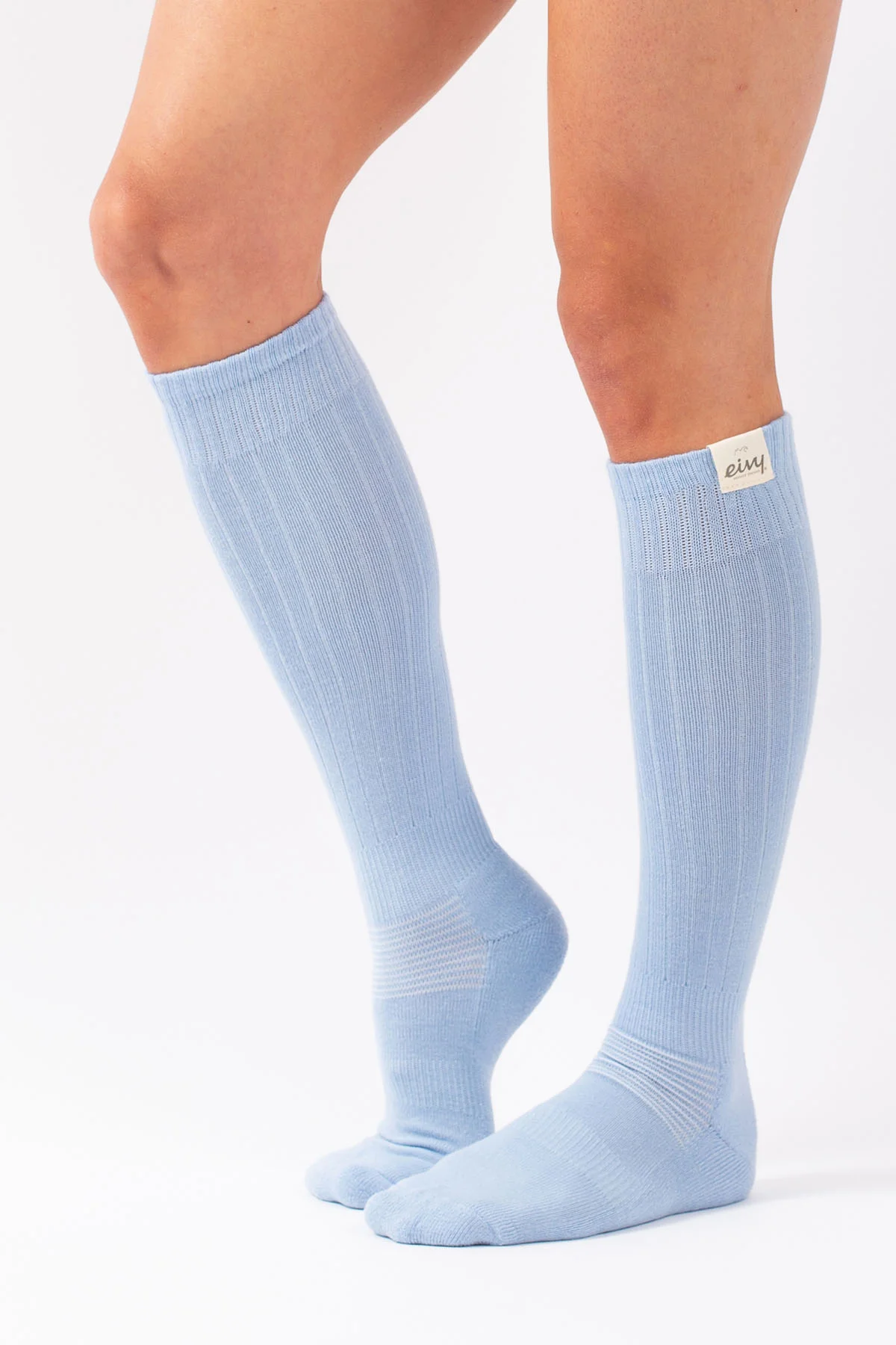 Rib Wool Socks - Faded Fog