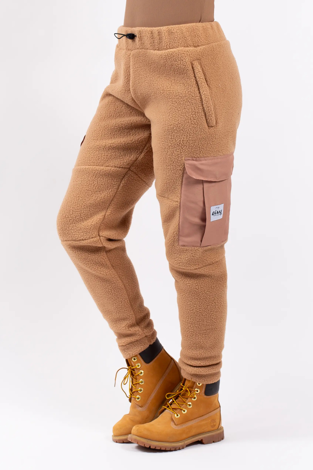 Cargo Sherpa Pants - Faded Coffee | M