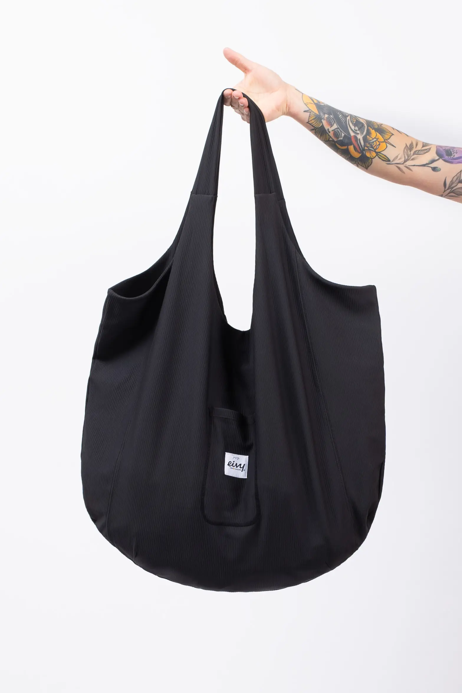 Expandable Rib Carryall Bag - Black