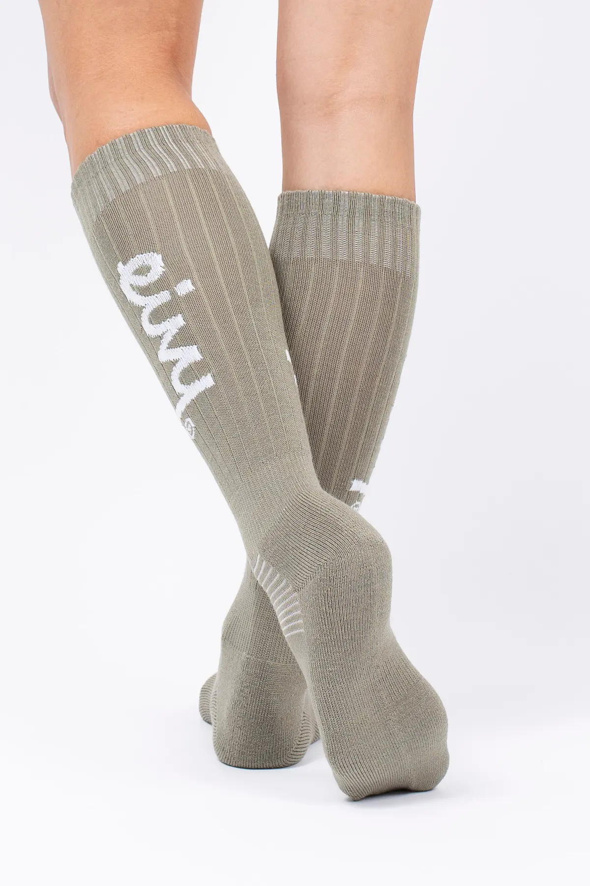 Rib Wool Socks - Faded Oak