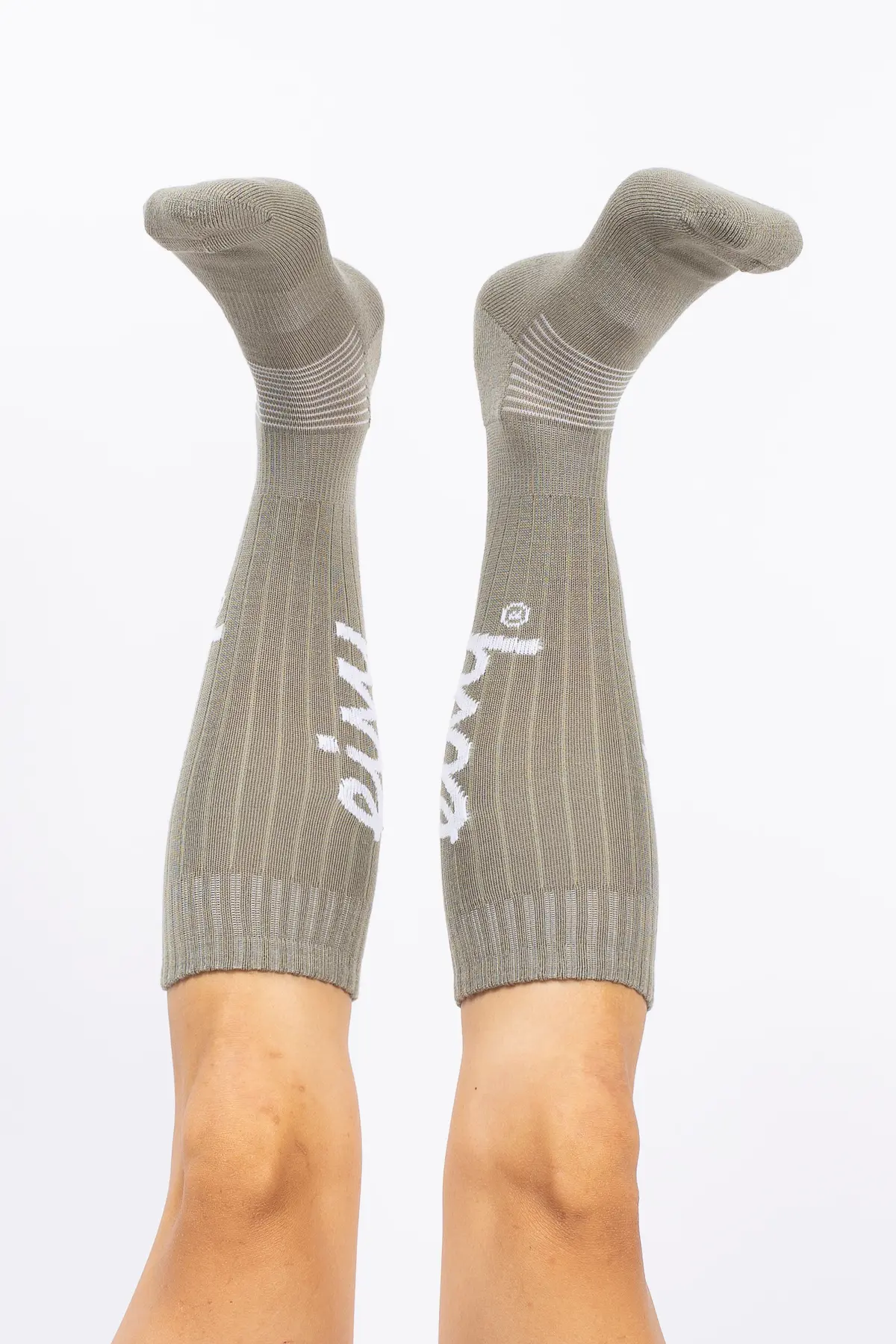 Rib Wool Socks - Faded Oak